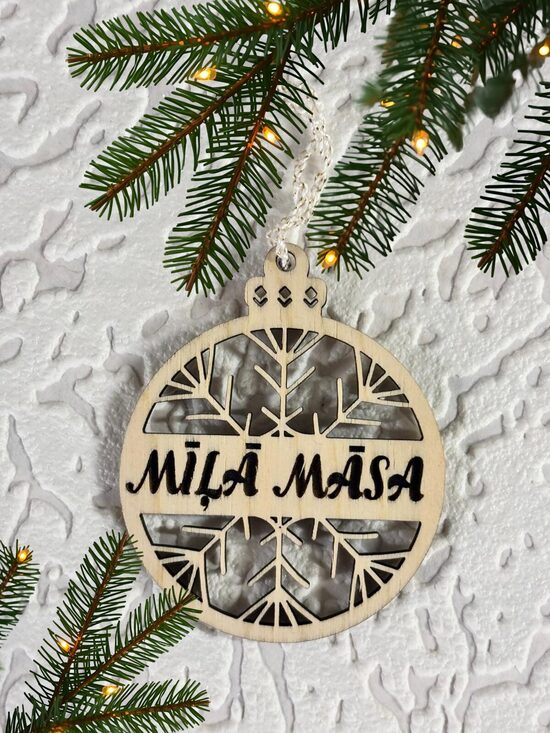 Ziemassvētku dekors, koka